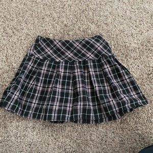 Pleated mini skirt